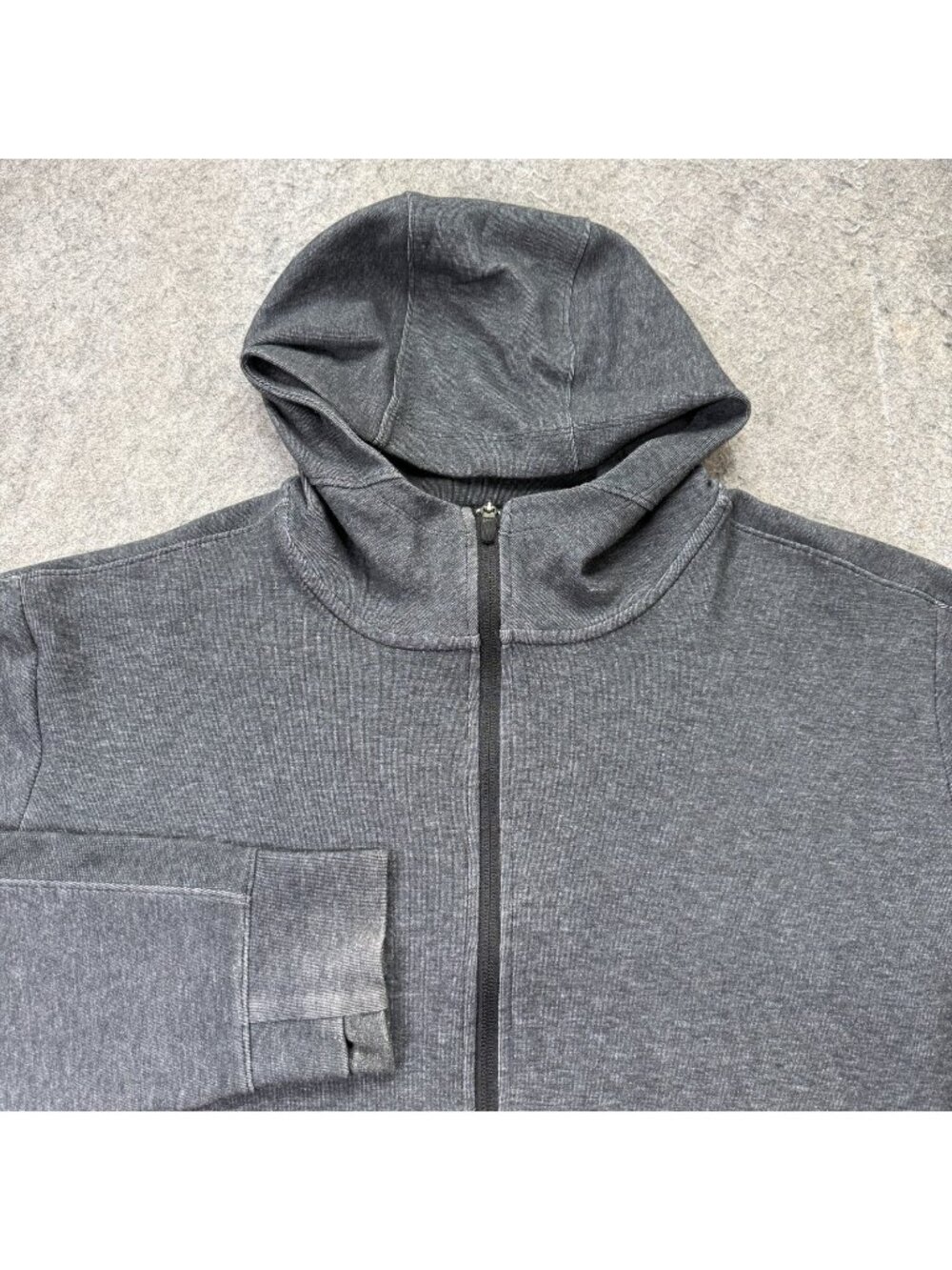 Nike Yoga Full Zip Hoodie Men L Gray Solid Fleece